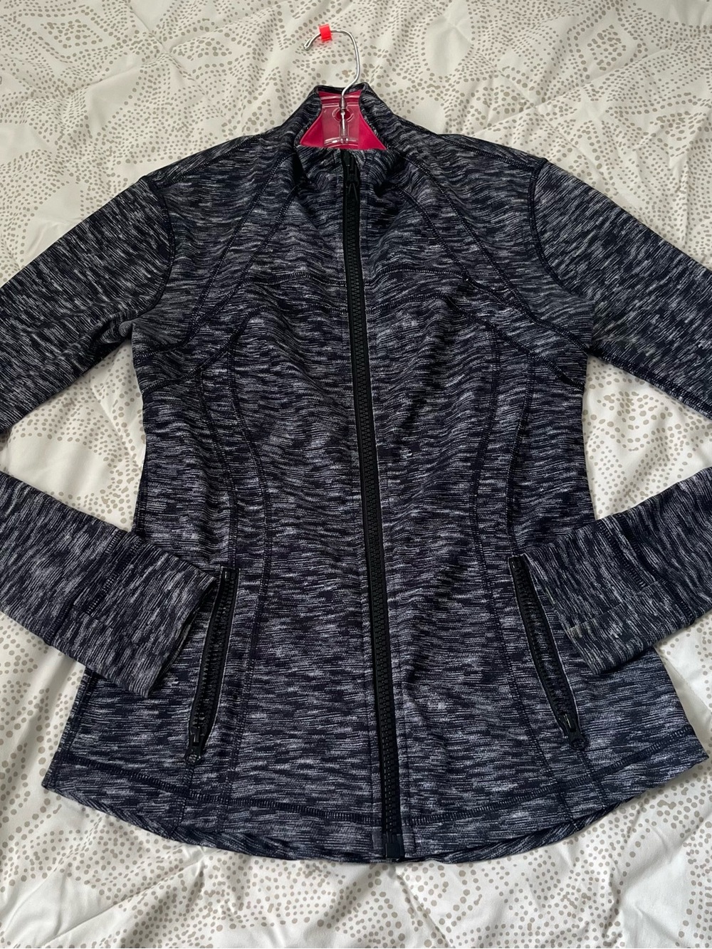 lululemon athletica Black Heathered Full-Zip Utility Jacket
